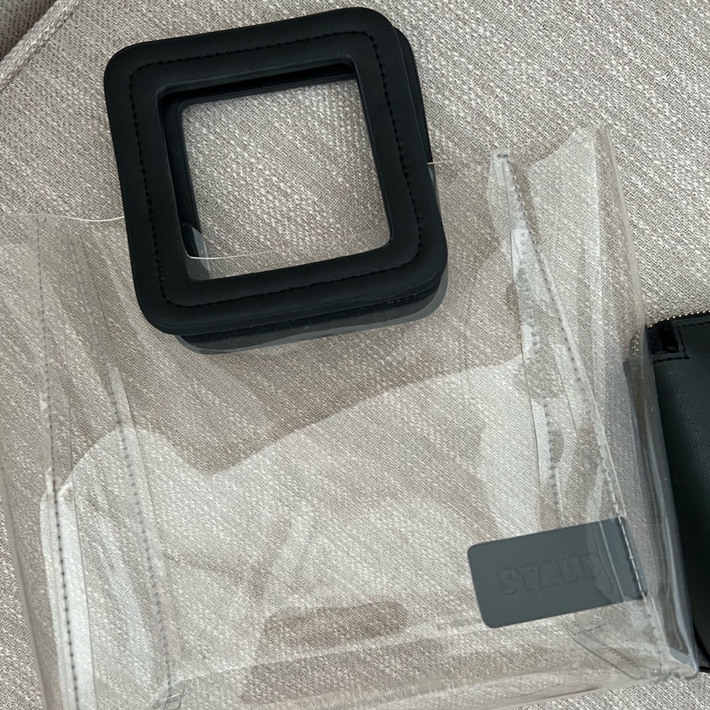 STAUD Mini Shirley Bag | Clear & Black - Picture 10 of 12